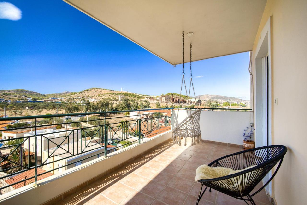 Sea & Mountain Apartment Close To Port And City Lávrion Exterior foto