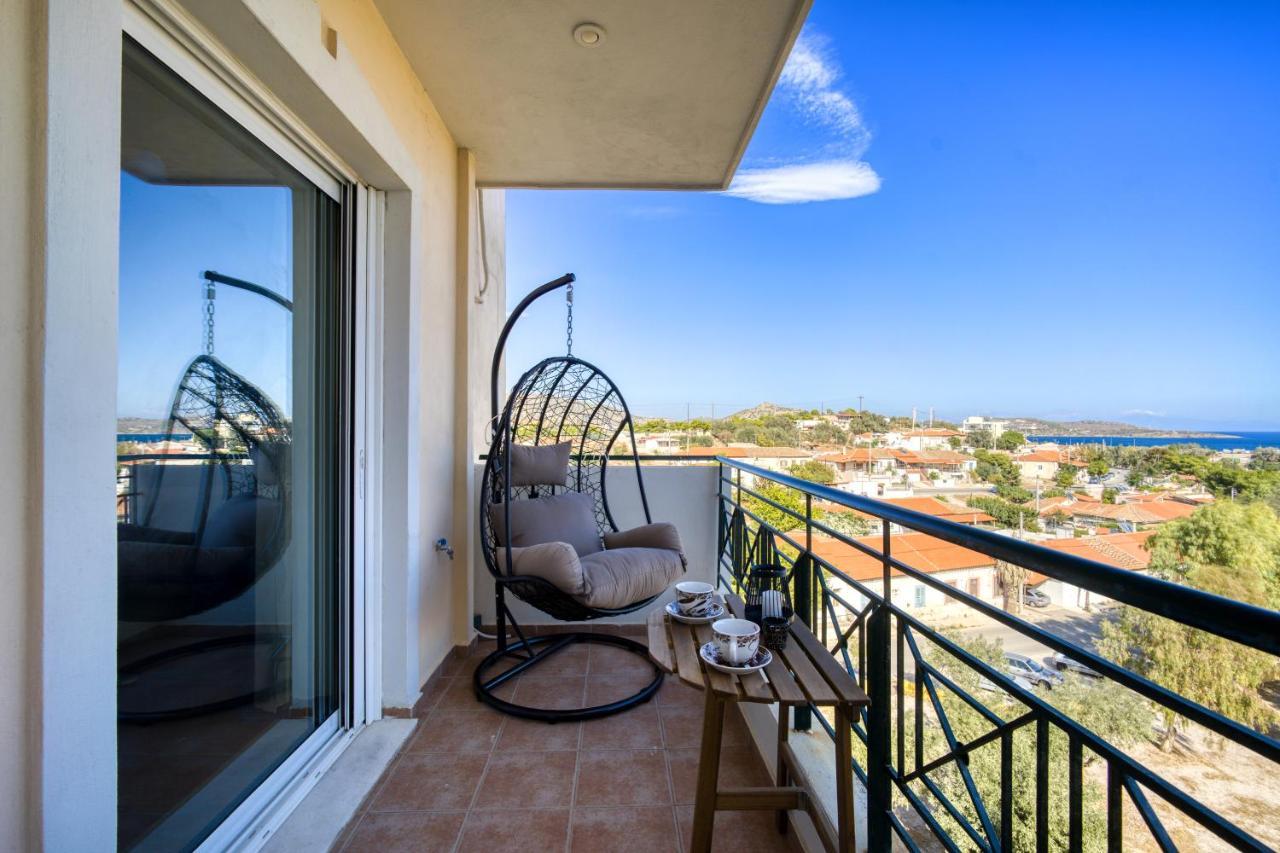 Sea & Mountain Apartment Close To Port And City Lávrion Exterior foto