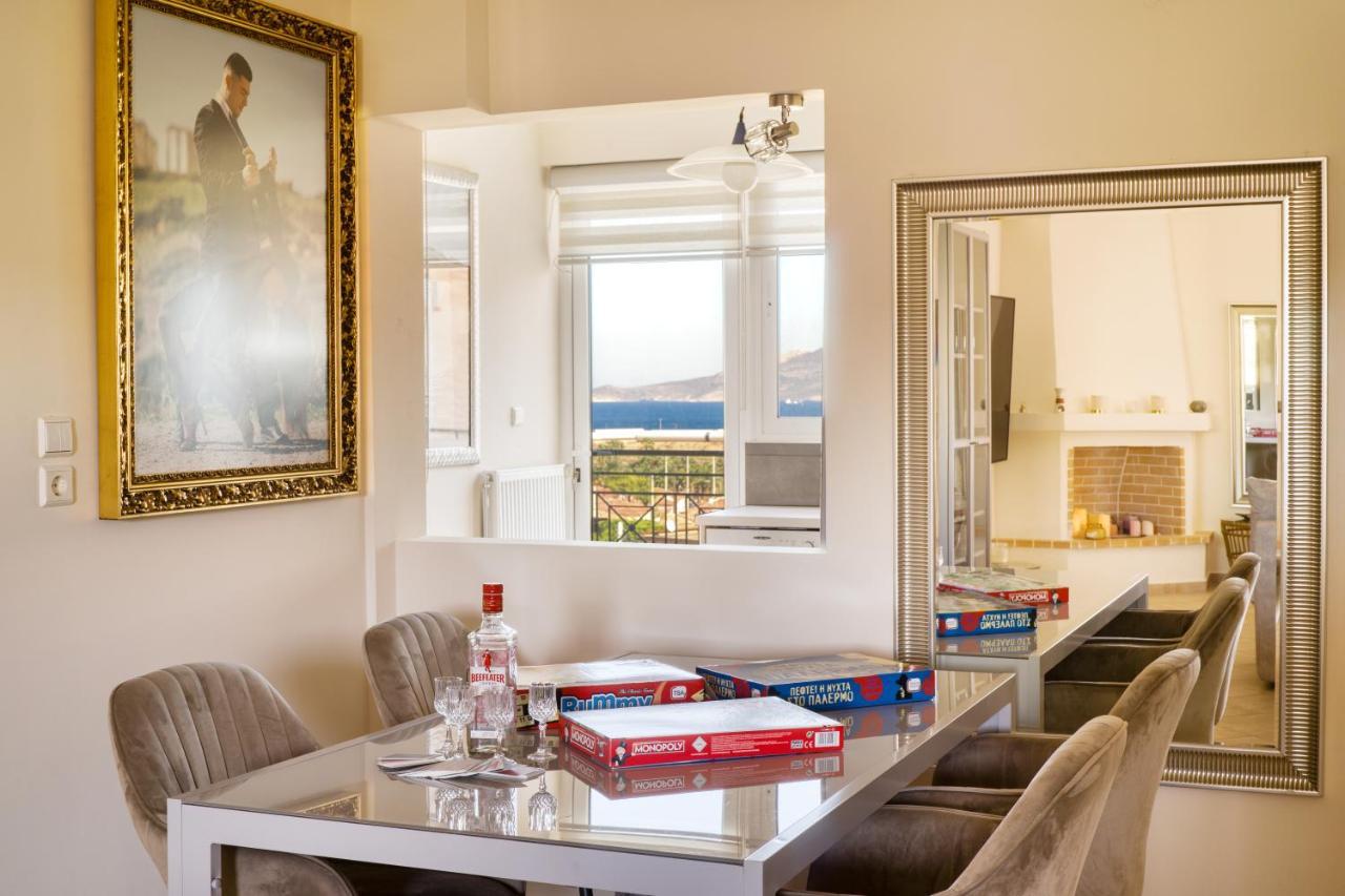 Sea & Mountain Apartment Close To Port And City Lávrion Exterior foto