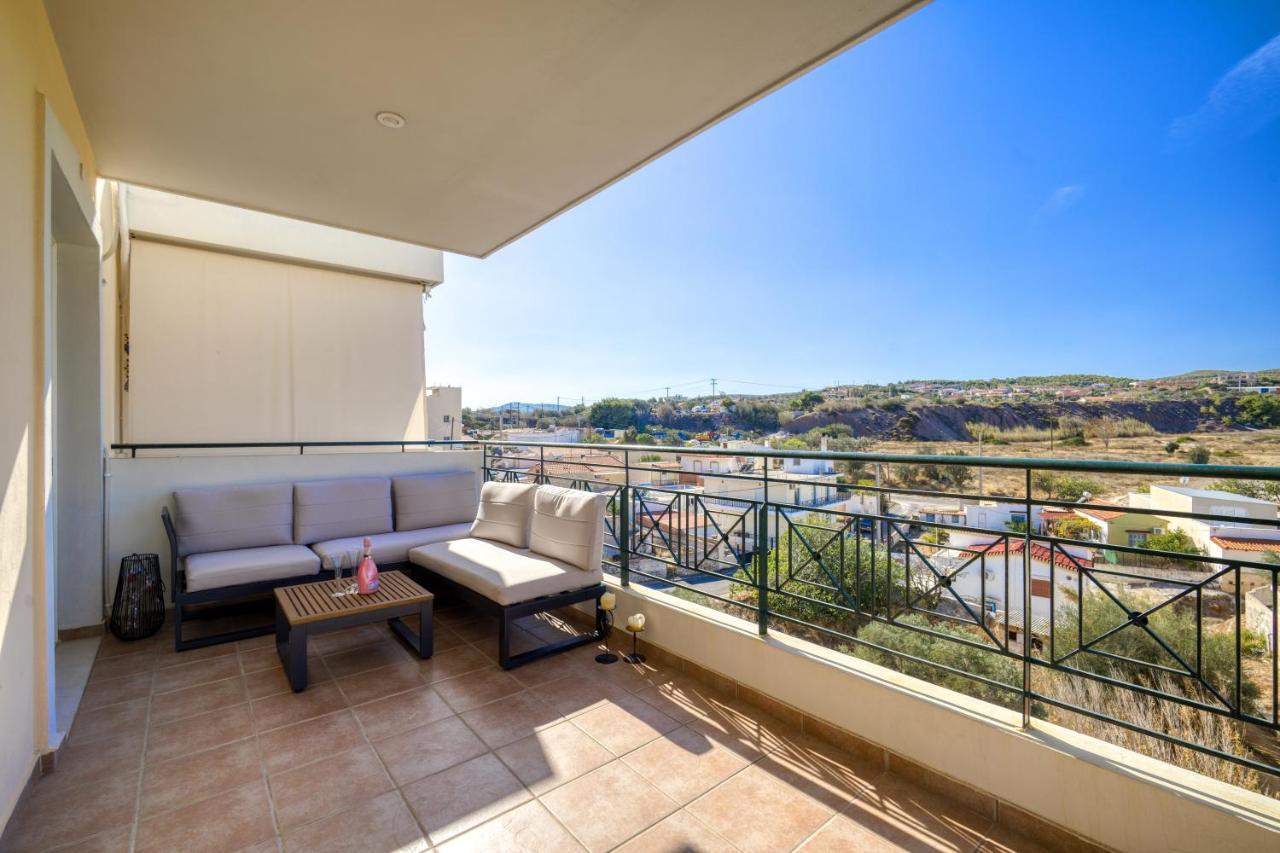 Sea & Mountain Apartment Close To Port And City Lávrion Exterior foto
